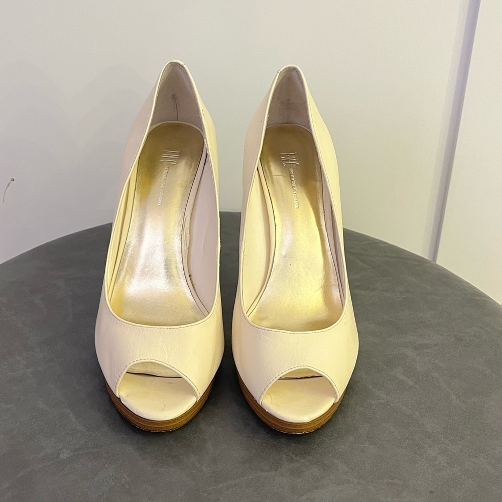 INC International Concepts White Off Stiletto Heels